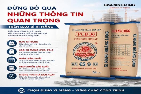 NHÌN MỘT BAO XI MĂNG, BẠN ĐỌC ĐƯỢC NHỮNG GÌ?